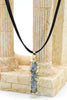 fashion shiny original marble leather necklace