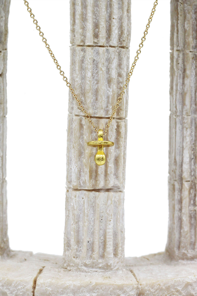 simple pacifier pendant necklace