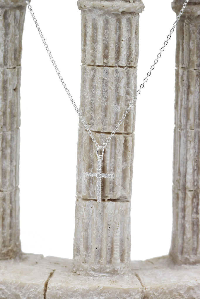 fashion cross crystal pendant necklace