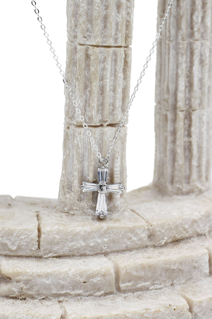 fashion crystal cross pendant necklace