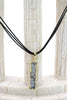 fashion shiny original marble leather necklace