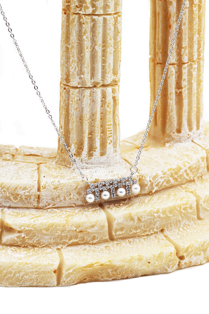 Pearl Tag Necklace