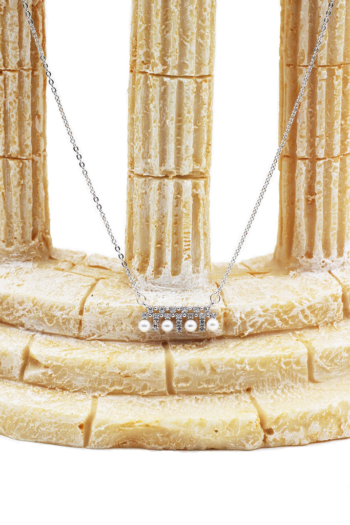 Pearl Tag Necklace