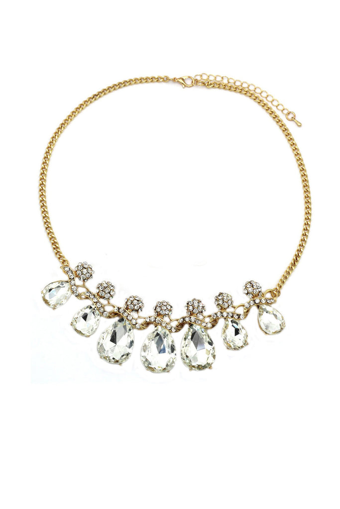 noble cobblestone crystal necklace