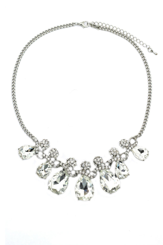 noble cobblestone crystal necklace