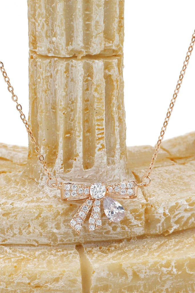 fashion pendant crystal knot necklace