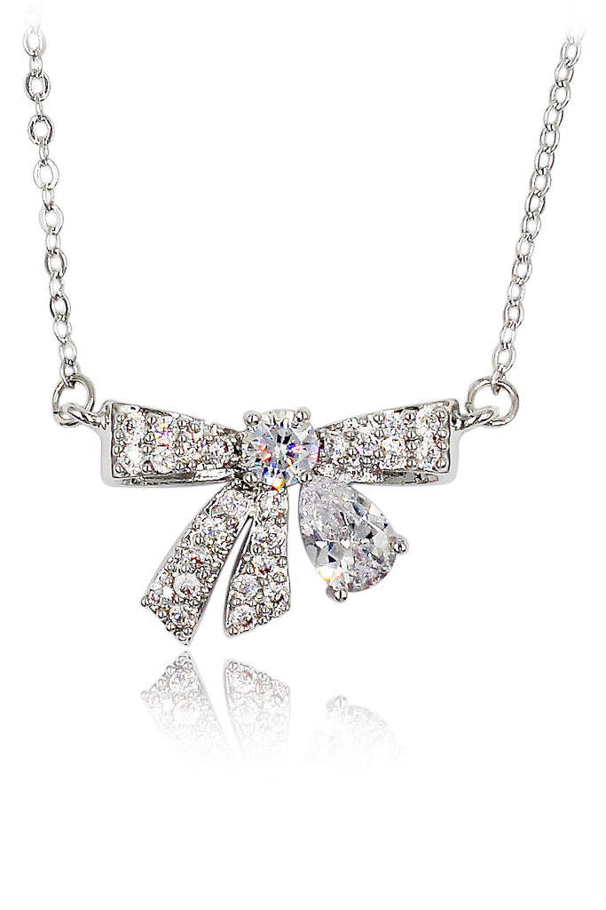 fashion pendant crystal knot necklace