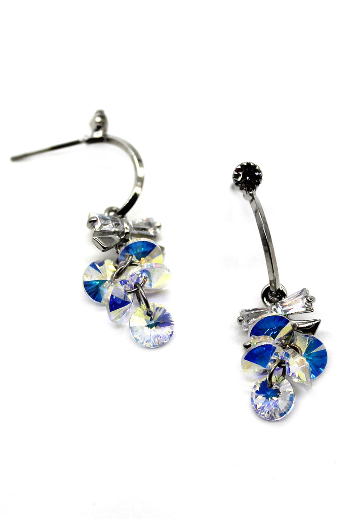 sweety sparkling swarovski crystal earrings