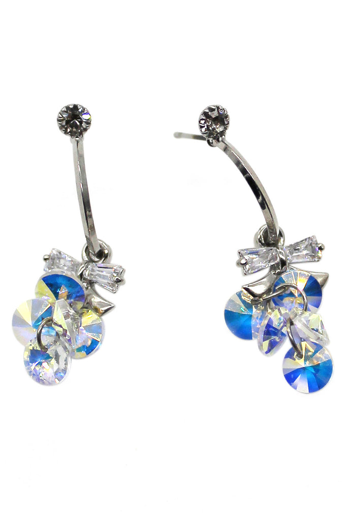 sweety sparkling swarovski crystal earrings