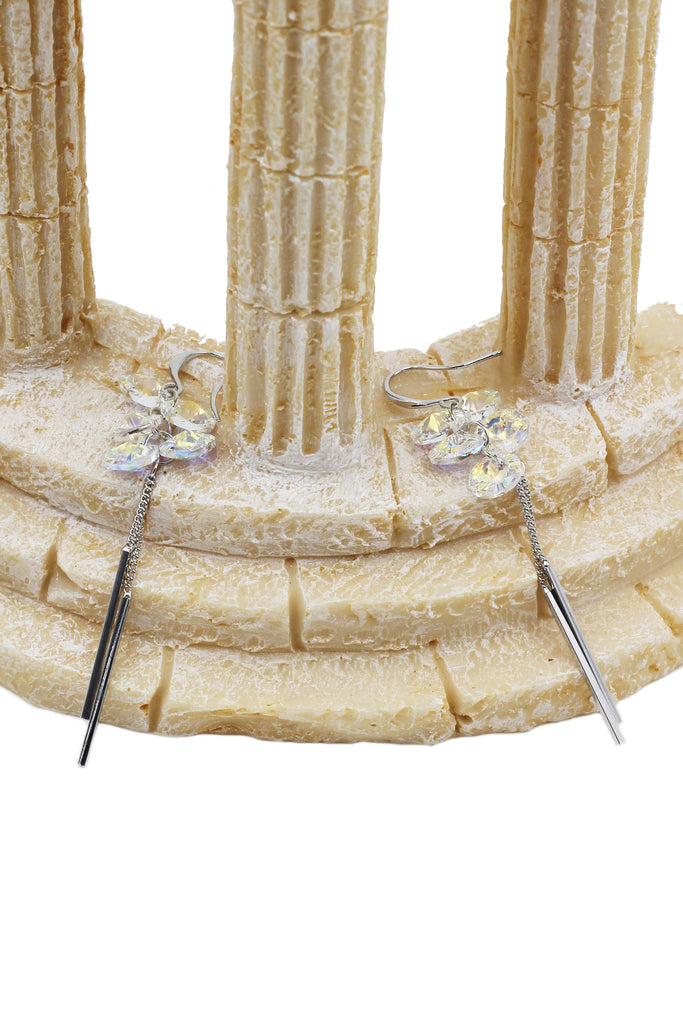 elegant tassel crystal earrings