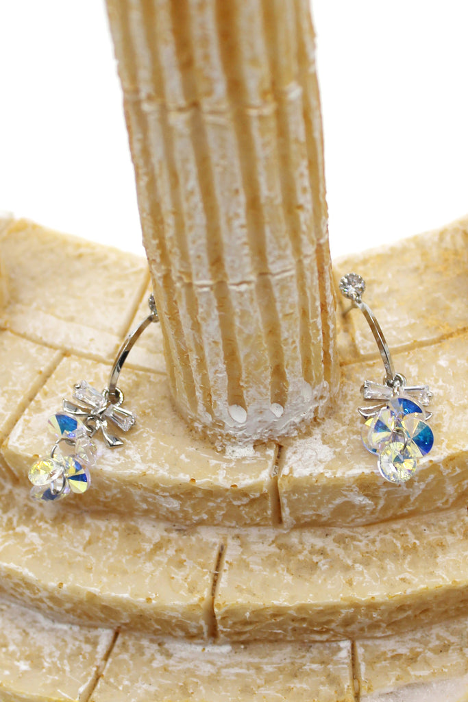 sweety sparkling swarovski crystal earrings