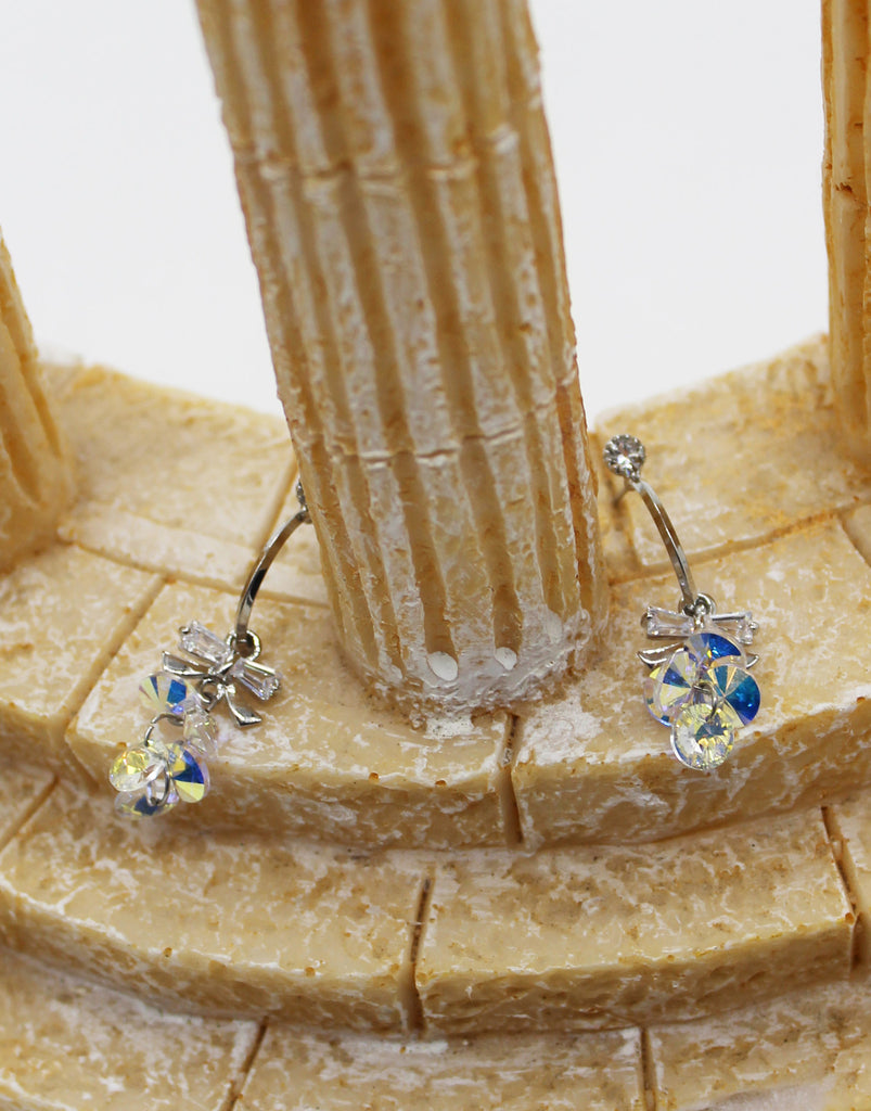 sweety sparkling swarovski crystal earrings