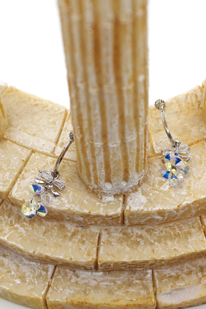 sweety sparkling swarovski crystal earrings