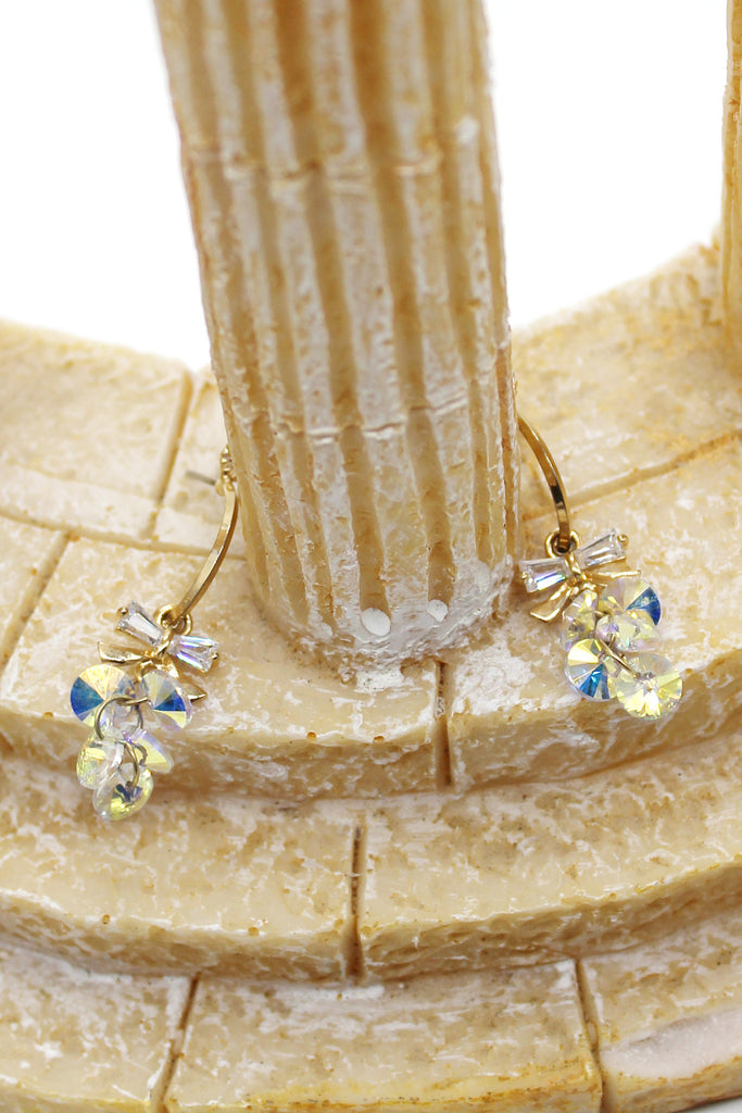 sweety sparkling swarovski crystal earrings