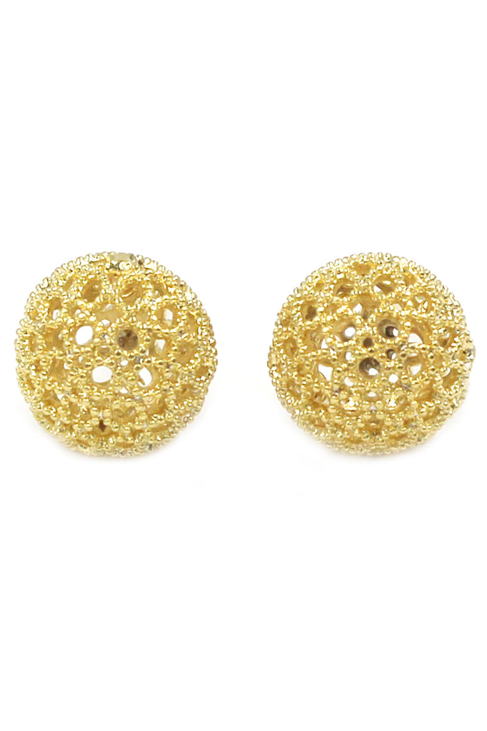 pierced ball earrings