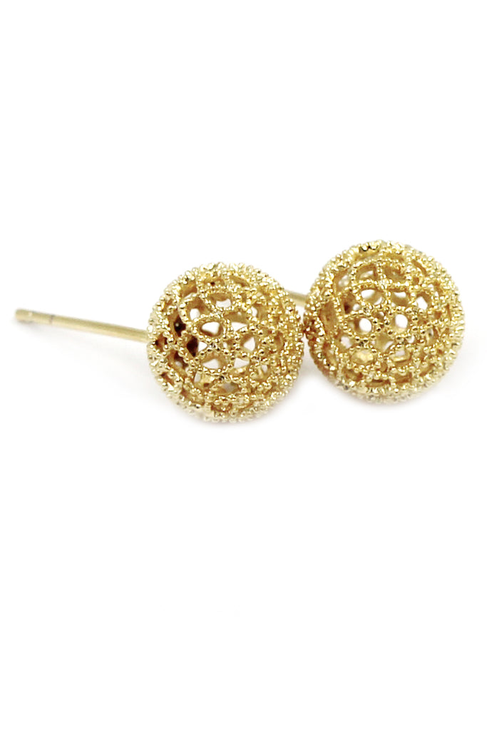 pierced ball earrings