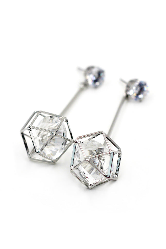 Popular crystal gold earrings