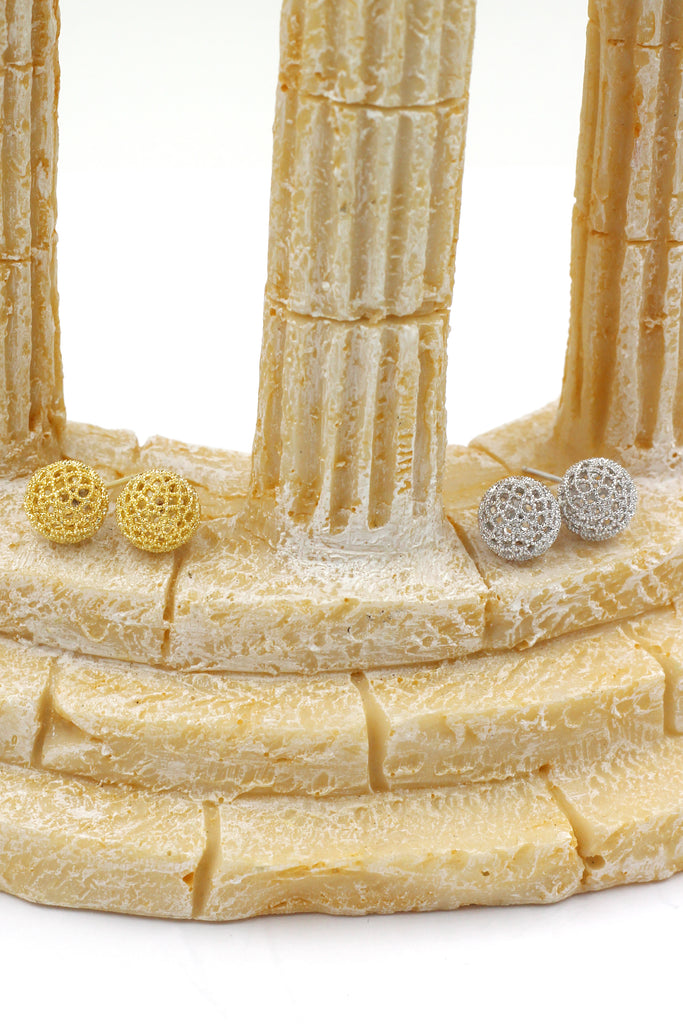 pierced ball earrings