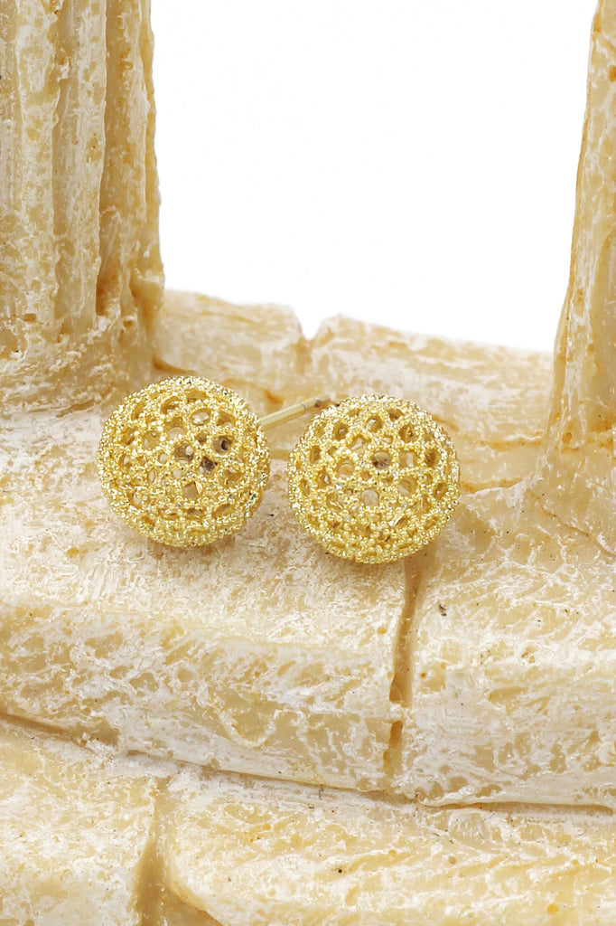 pierced ball earrings