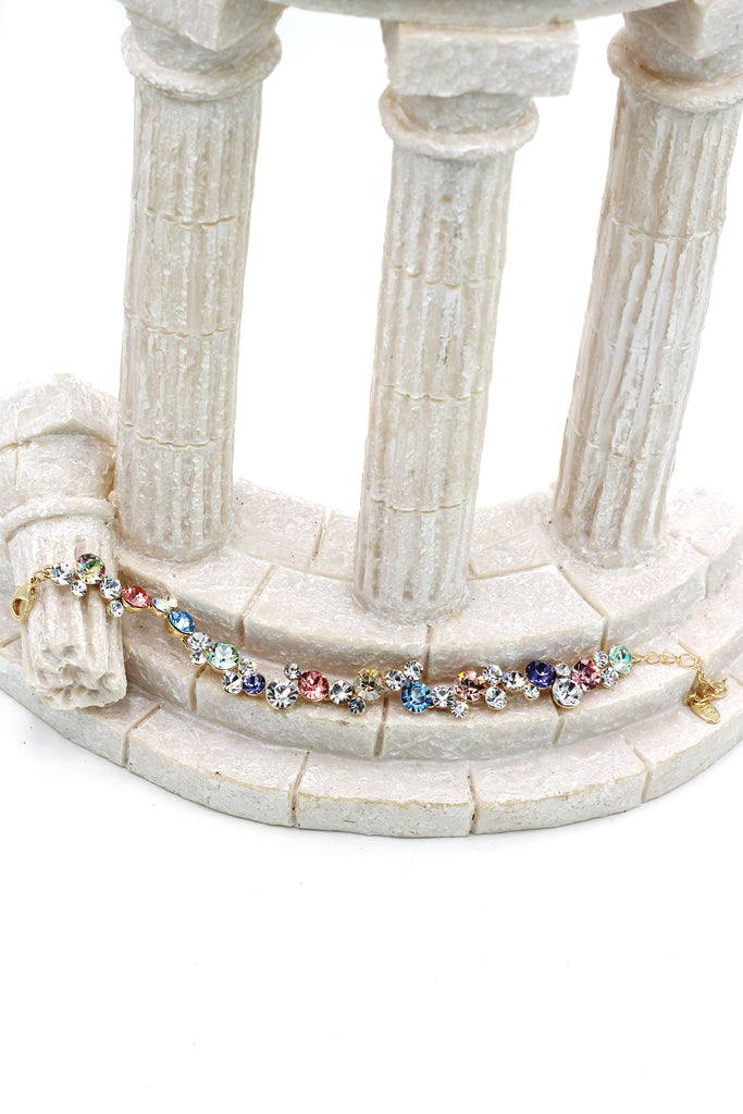 exquisite colorful swarovski crystal bracelet