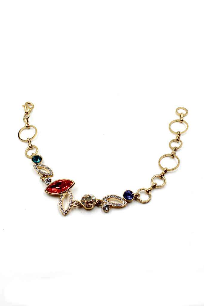 prismatic colorful crystal bracelet