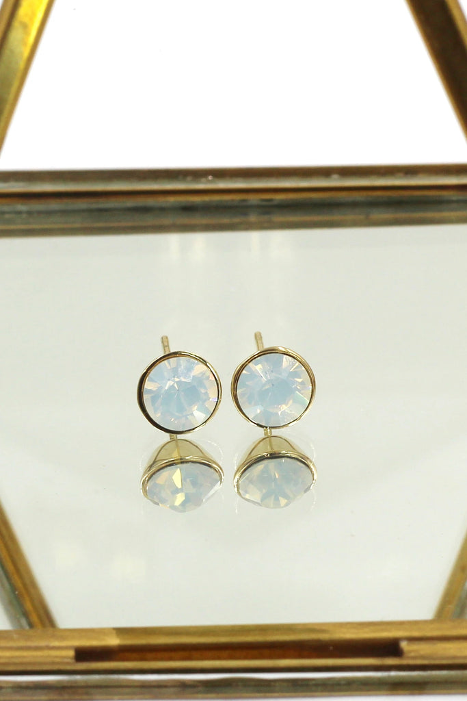 vintage crystal necklace earring set