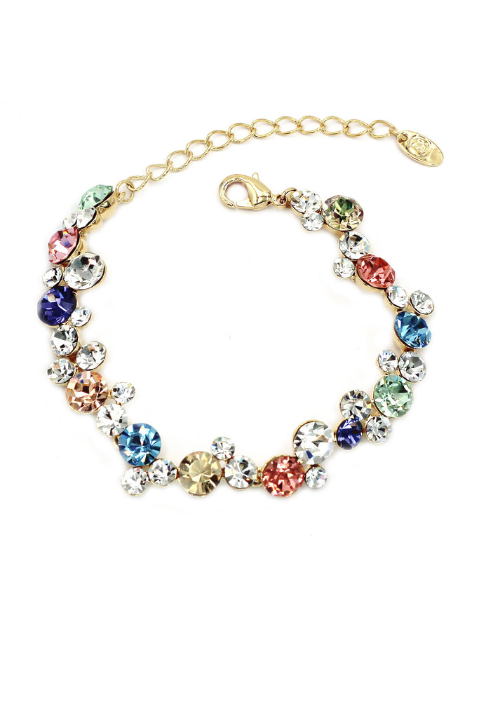 exquisite colorful swarovski crystal bracelet