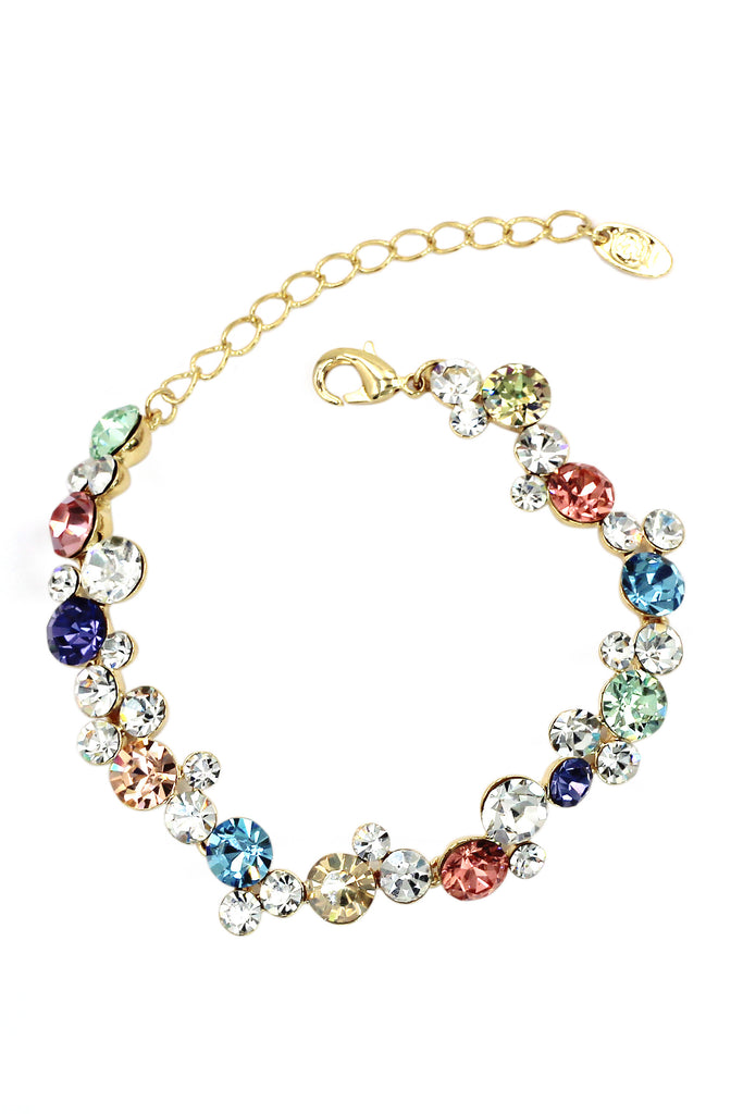 exquisite colorful swarovski crystal bracelet