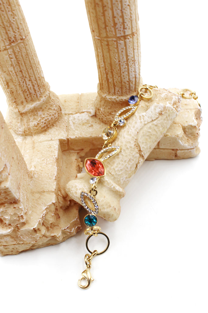 prismatic colorful crystal bracelet