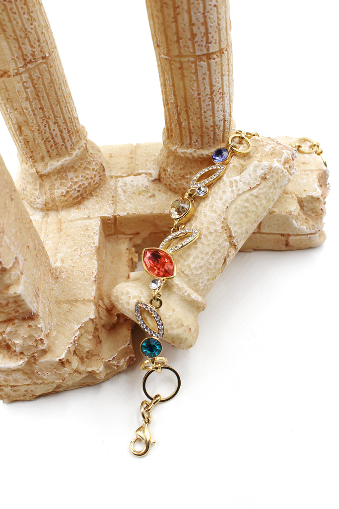 prismatic colorful crystal bracelet