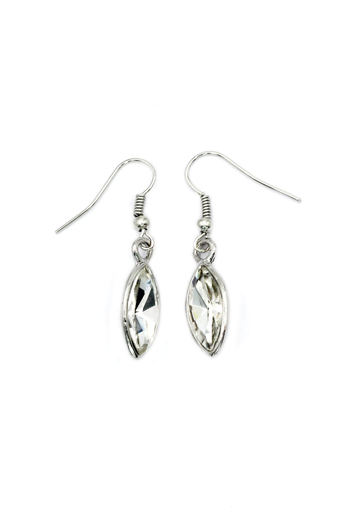 temperament compact crystal earrings