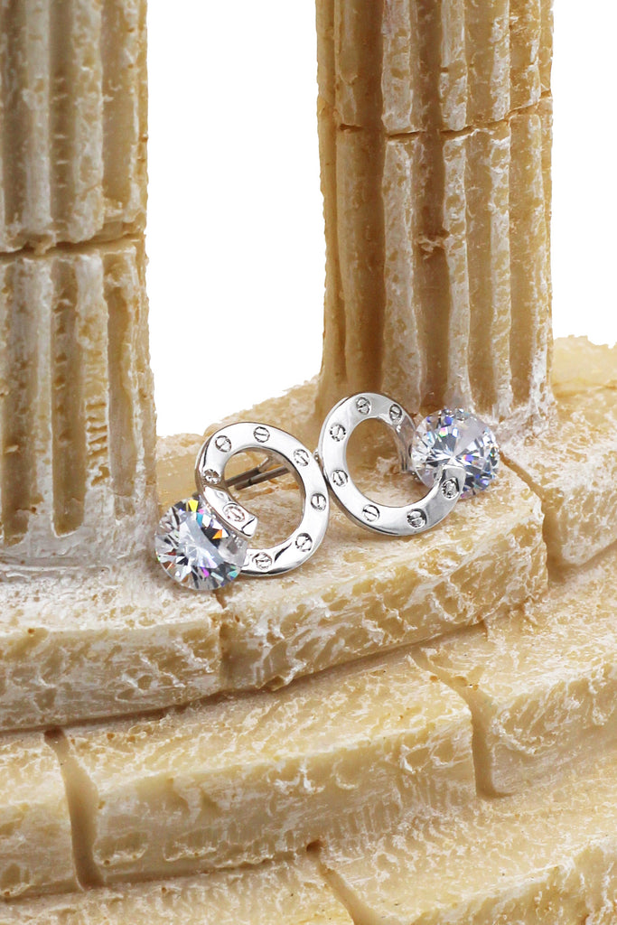 Elegant lady crystal earrings