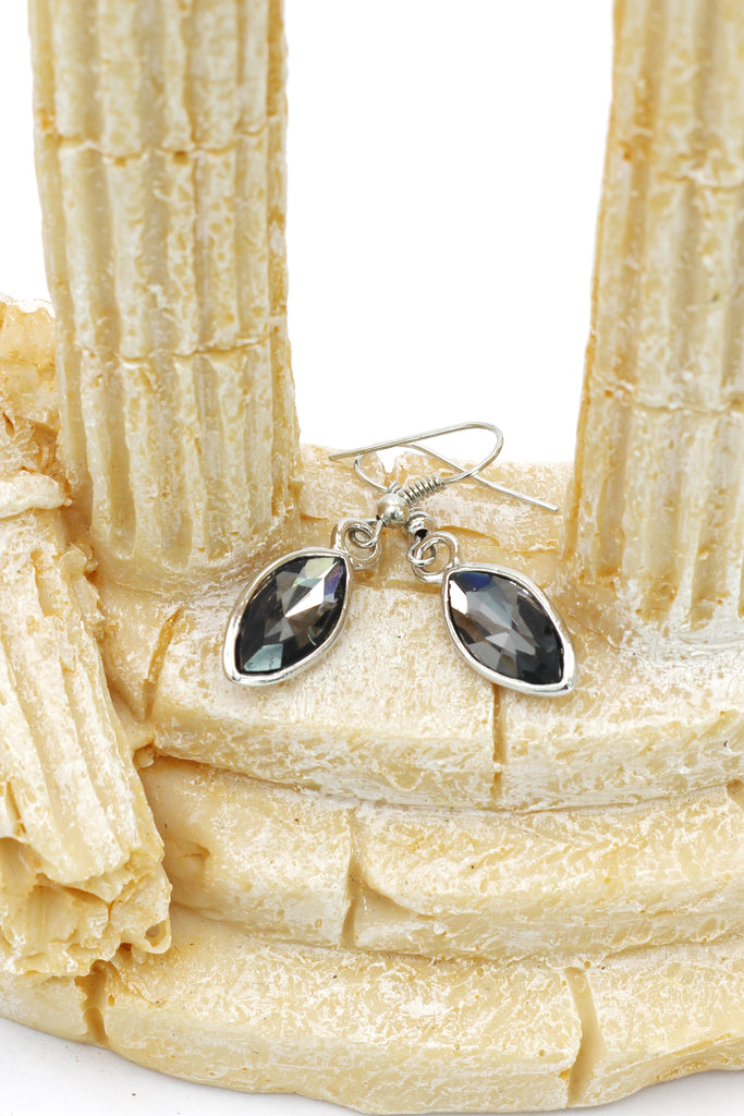 temperament compact crystal earrings