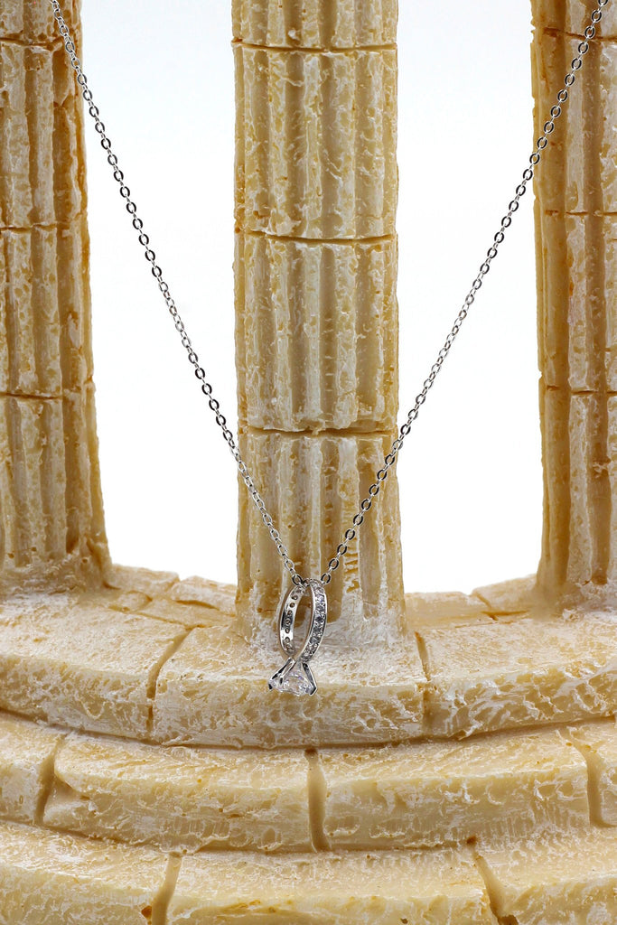 fashion crystal ring pendant necklace