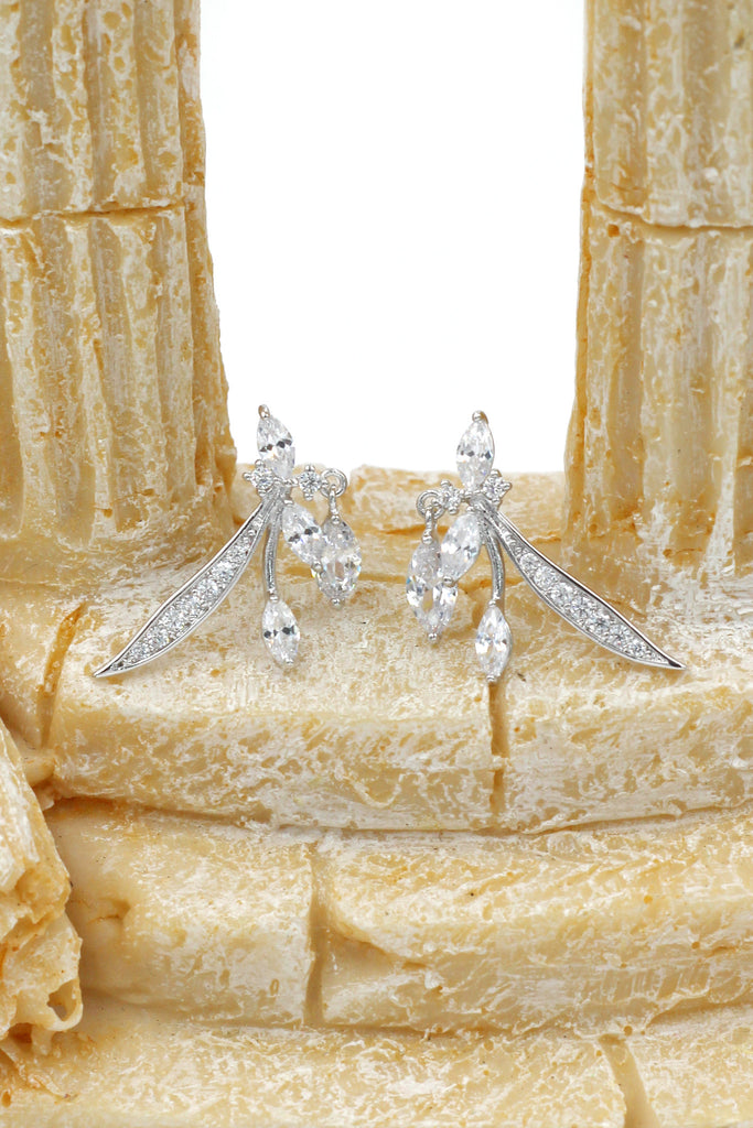 lovely little crystal dragonfly earrings