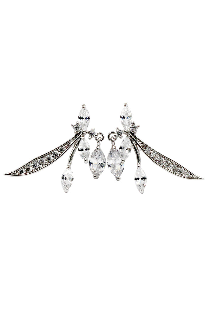 lovely little crystal dragonfly earrings