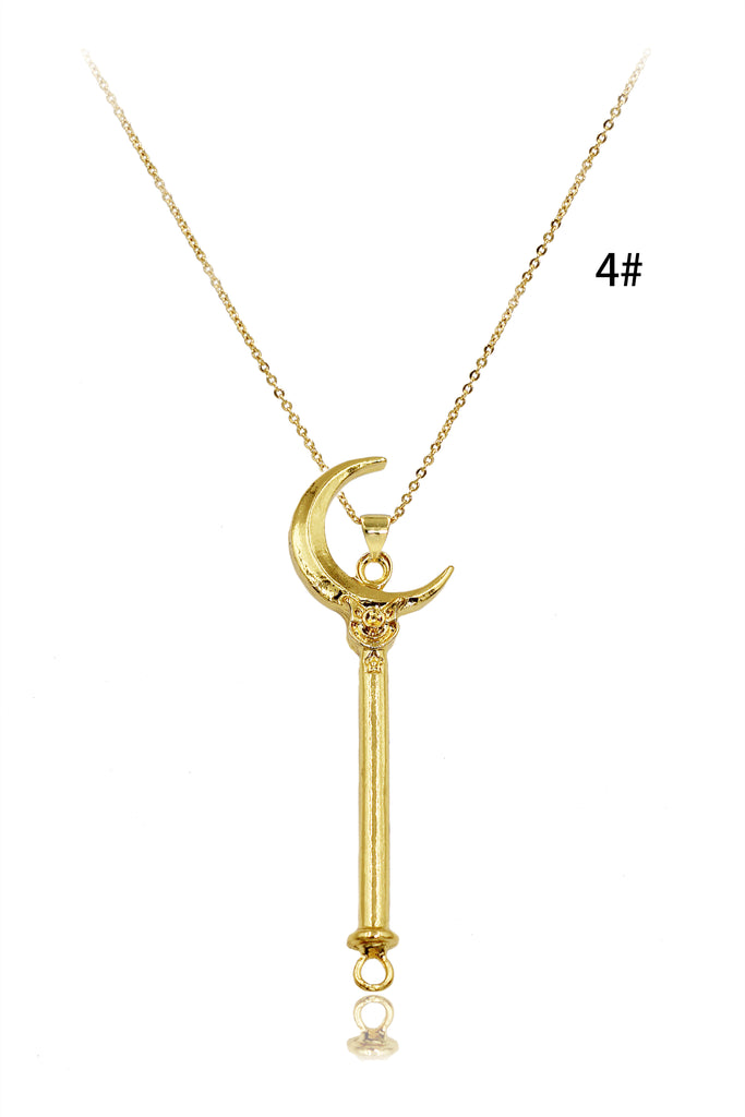 fashion magic wand pendant necklace