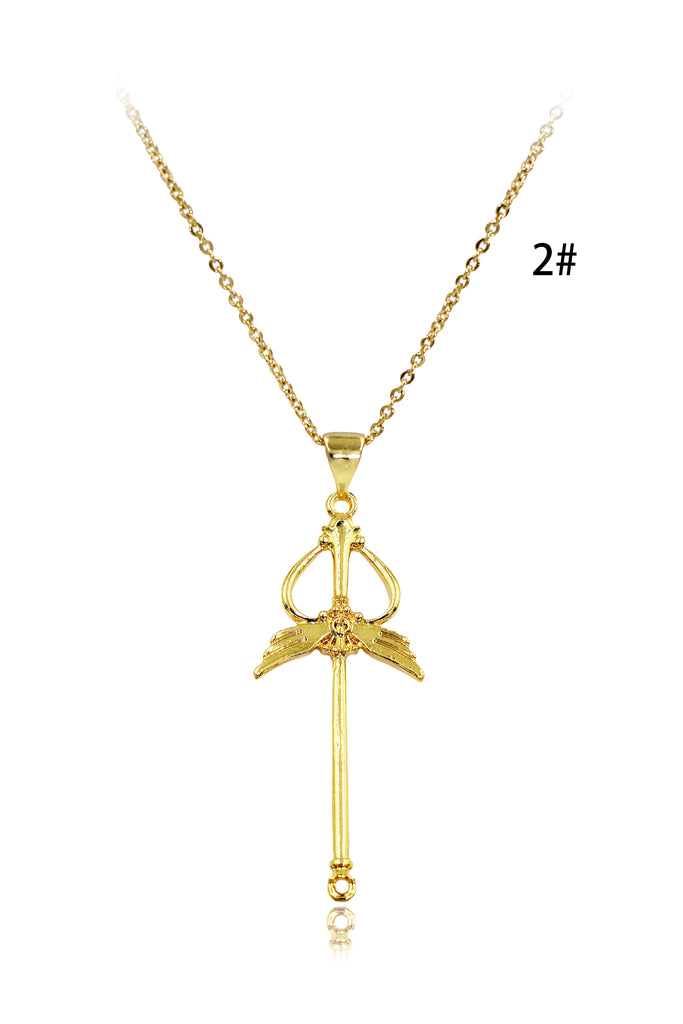 fashion magic wand pendant necklace