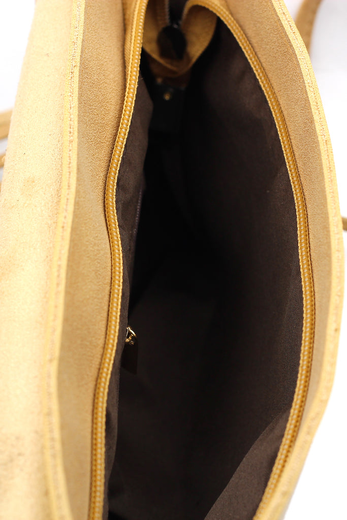 fringed suede shoulder small purse