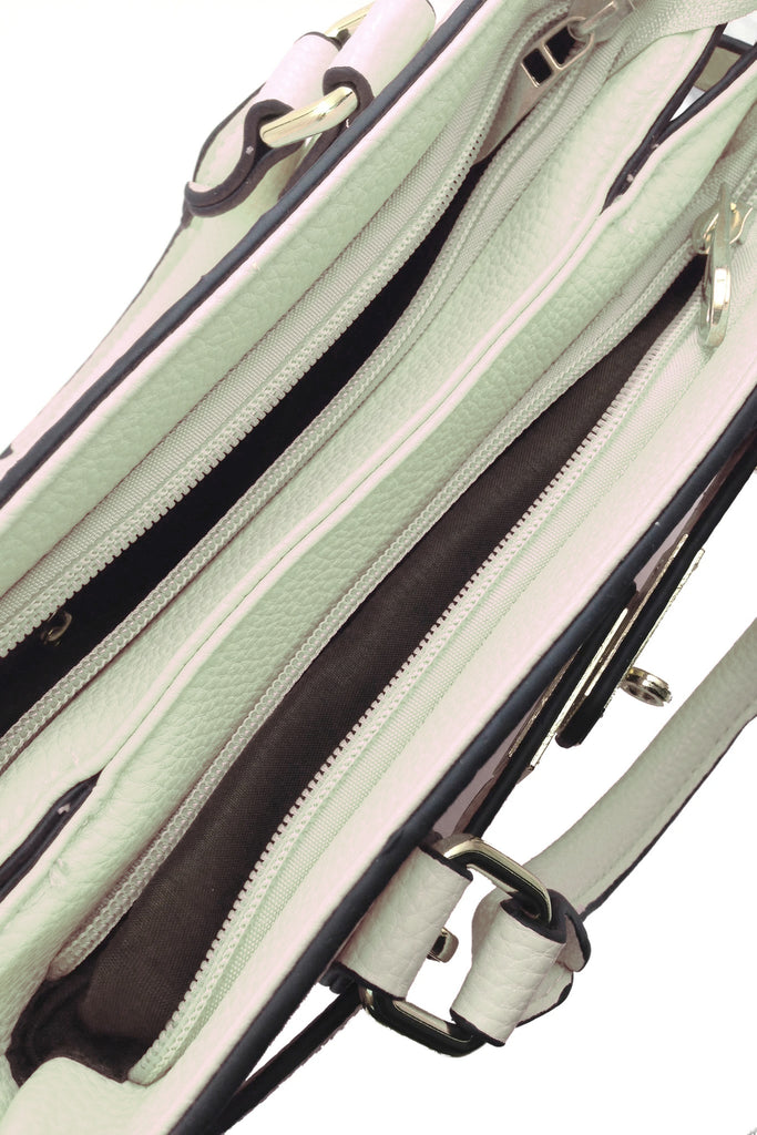 Practical double leather handbags