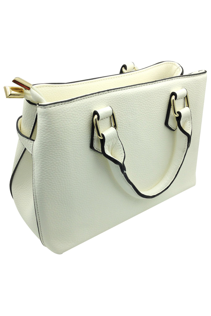 Practical double leather handbags