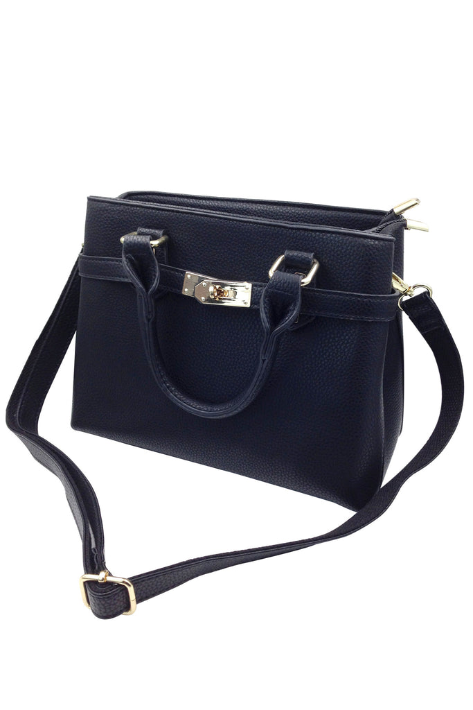 Practical double leather handbags