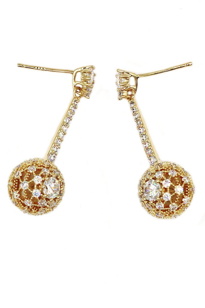 small crystal bolus pendant earrings