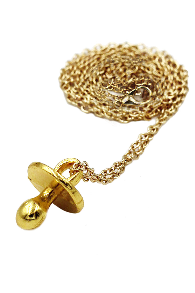 simple pacifier pendant necklace