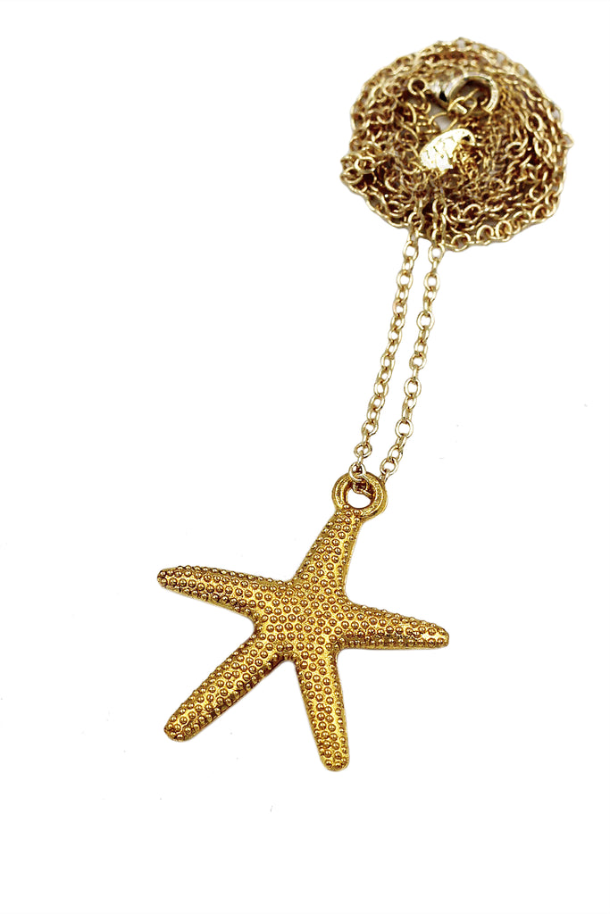 fashion starfish pendant necklace