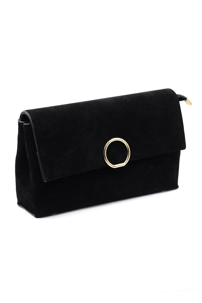 scrub leather envelope purse