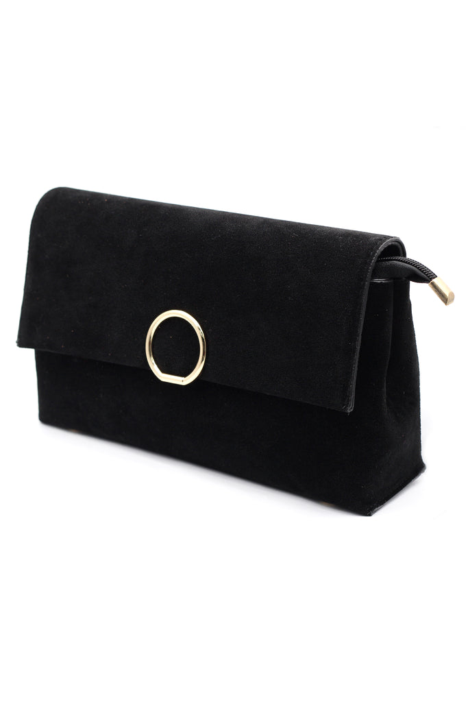 scrub leather envelope purse