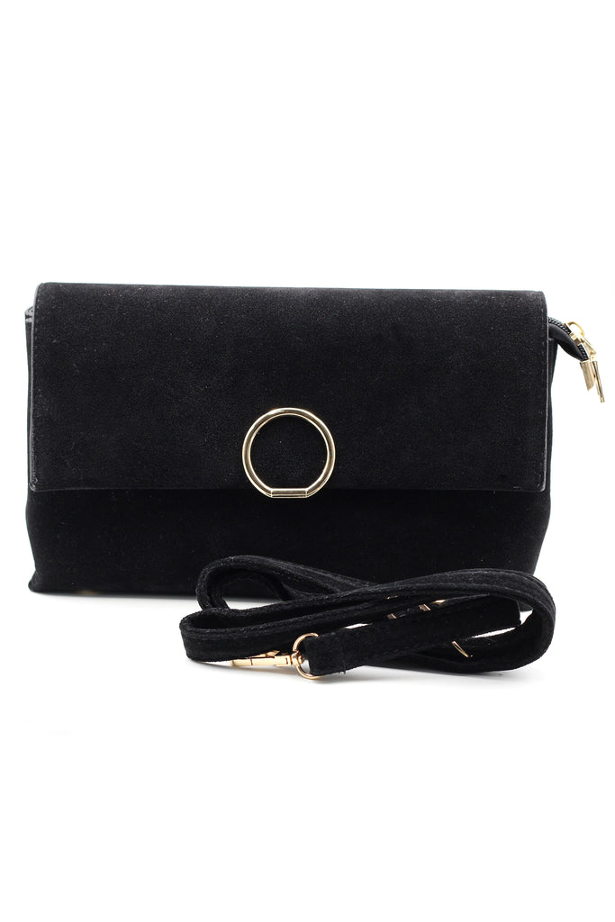 scrub leather envelope purse