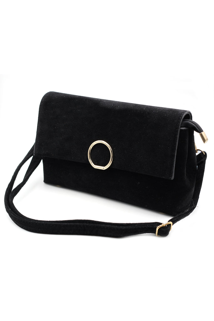 scrub leather envelope purse