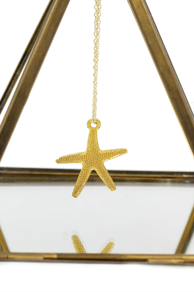 fashion starfish pendant necklace
